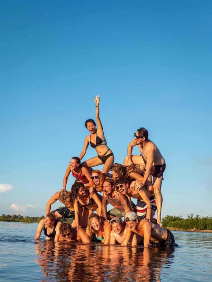 Mamapieng Budget Guesthouse Don Det Bagian luar foto