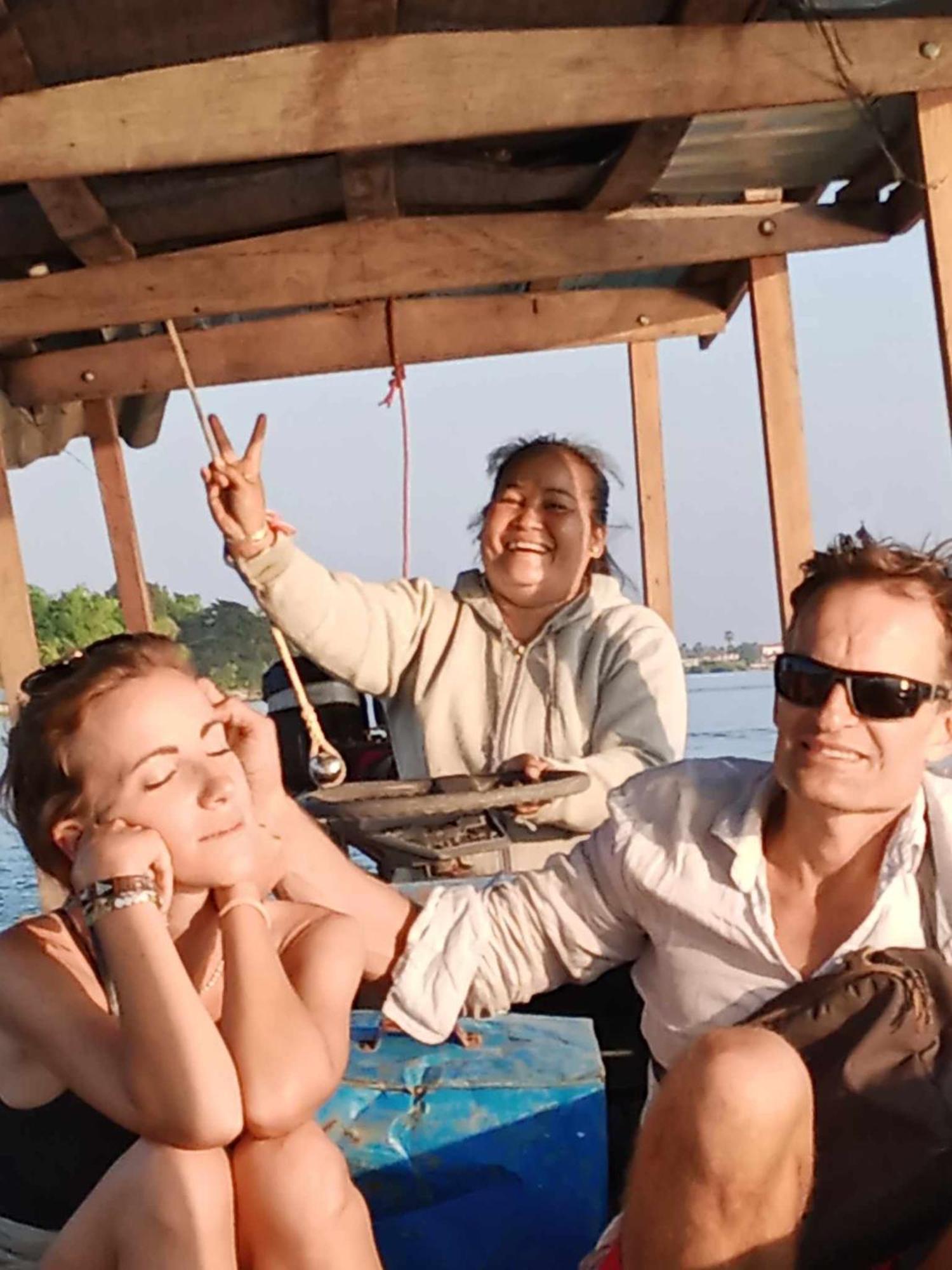 Mamapieng Budget Guesthouse Don Det Bagian luar foto